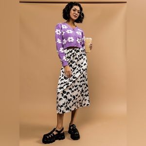 Dressed in LALA Daisy button up sweater